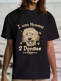 Goldendoodle Dog Mom Gifts Goldendoodle Dad Gifts Doodle T-Shirt (Color: Black, size: S)